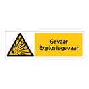 Gevaar Explosiegevaar