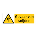 Gevaar van snijden