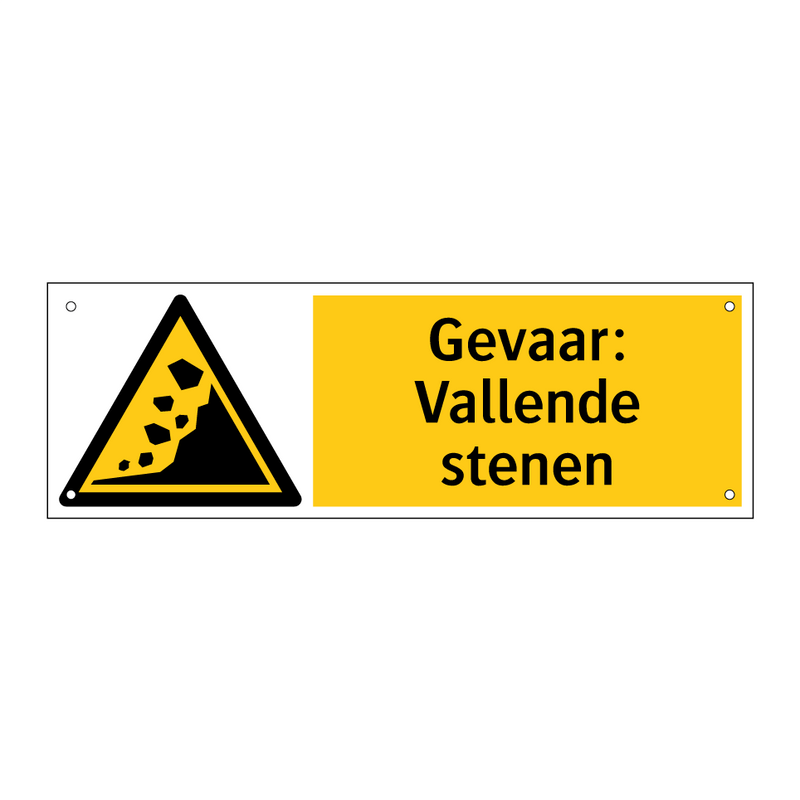 Gevaar: Vallende stenen