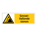 Gevaar: Vallende stenen