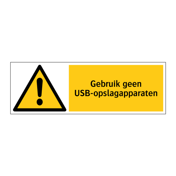 Gebruik geen USB-opslagapparaten