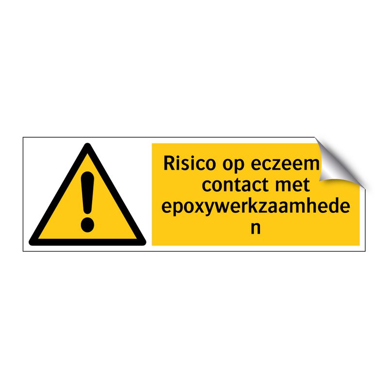 Risico op eczeem bij contact met epoxywerkzaamheden