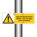 Gasoverdrachtstation Roken, vuur en open vlam verboden!