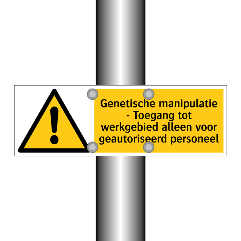 Genetische manipulatie - Toegang tot werkgebied alleen voor geautoriseerd personeel