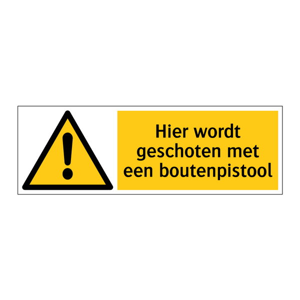 Hier wordt geschoten met een boutenpistool