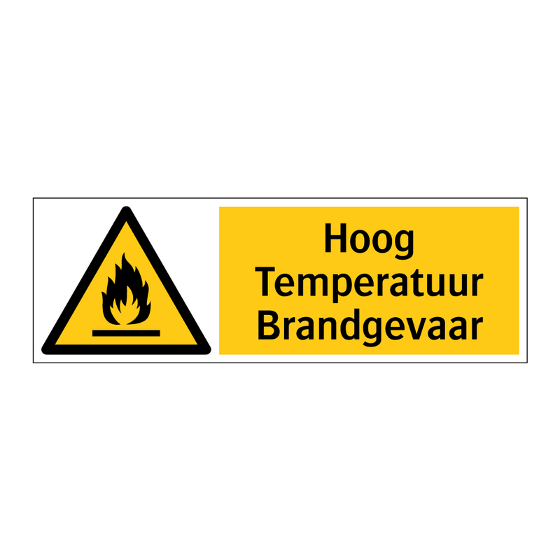 Hoog Temperatuur Brandgevaar