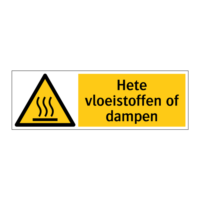 Hete vloeistoffen of dampen