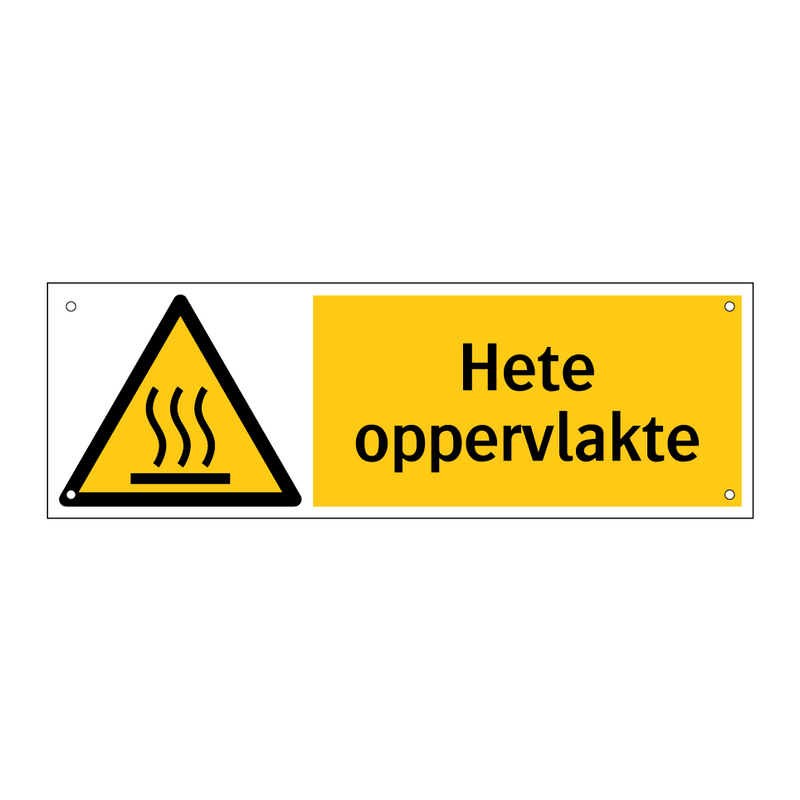 Hete oppervlakte