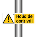 Houd de oprit vrij