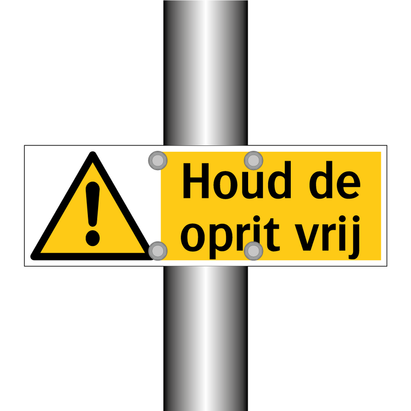 Houd de oprit vrij