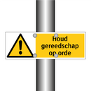 Houd gereedschap op orde