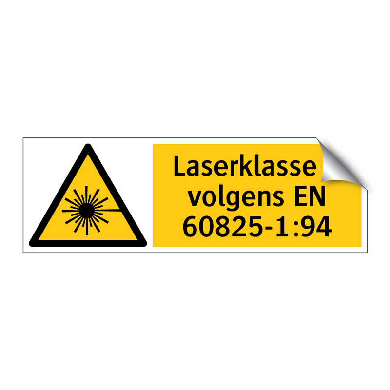 Laserklasse 1 volgens EN 60825-1:94