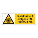 Laserklasse 1 volgens EN 60825-1:94