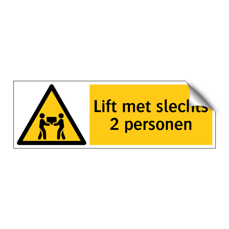 Lift met slechts 2 personen