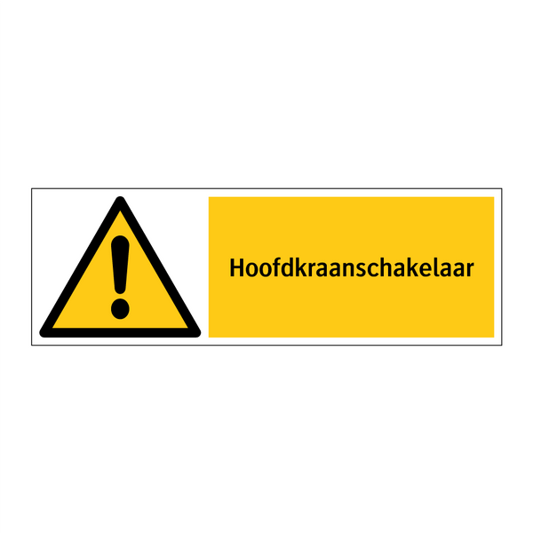 Hoofdkraanschakelaar