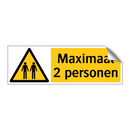 Maximaal 2 personen