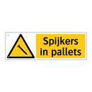 Spijkers in pallets