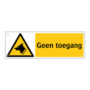 Geen toegang Geen toegang