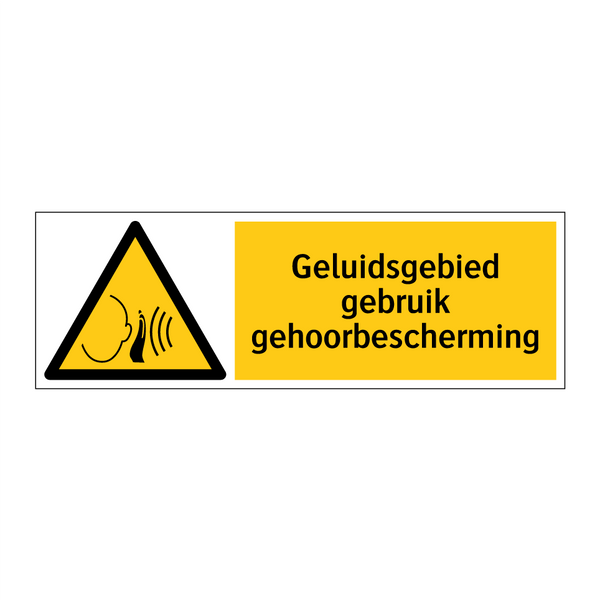 Geluidsgebied gebruik gehoorbescherming
