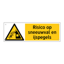 Risico op sneeuwval en ijspegels