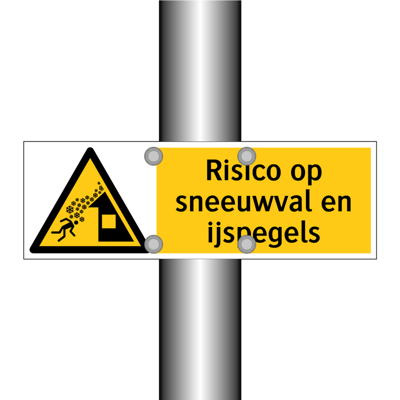 Risico op sneeuwval en ijspegels