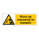 Risico op sneeuwval en ijspegels