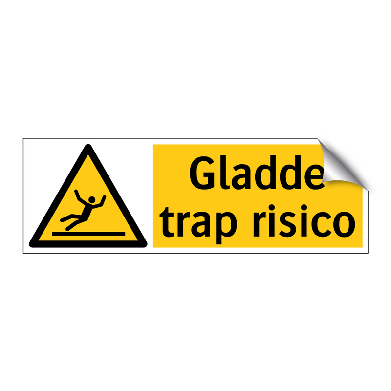 Gladde trap risico