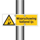 Waarschuwing Vallend ijs