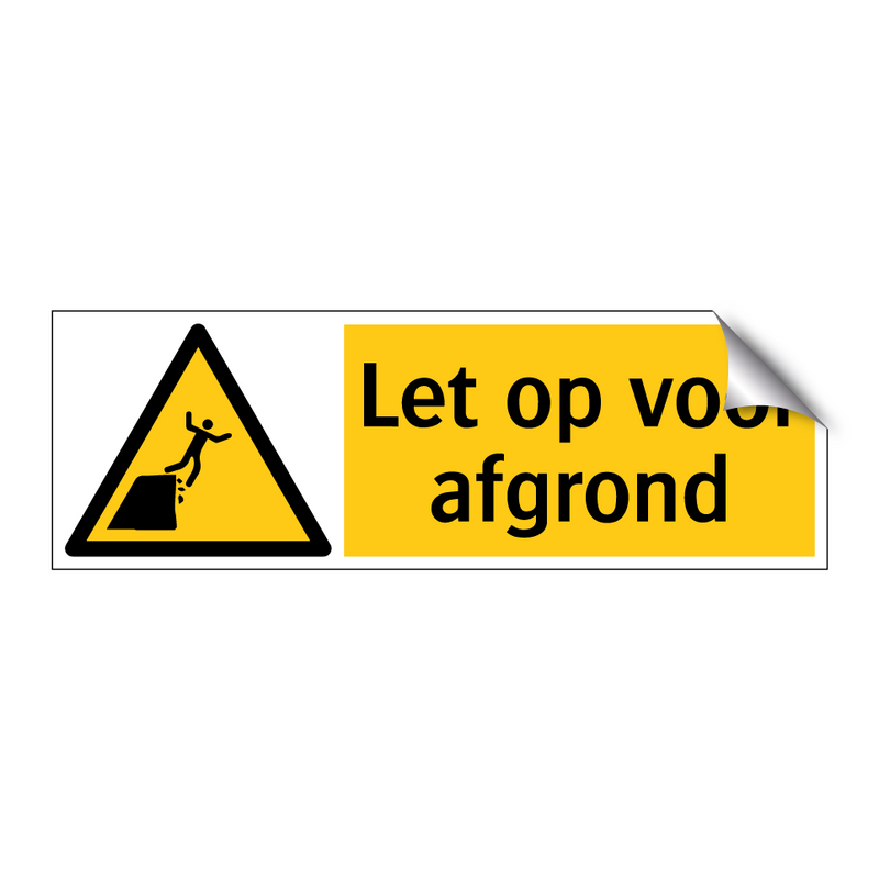 Let op voor afgrond