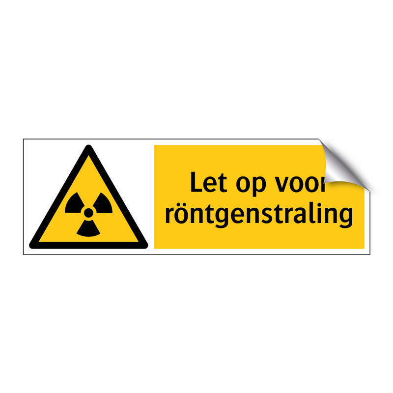 Let op voor röntgenstraling