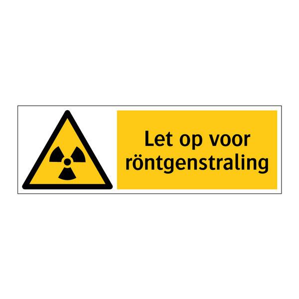 Let op voor röntgenstraling
