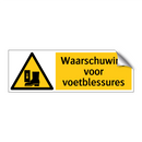 Waarschuwing voor voetblessures