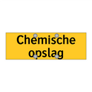 Chemische opslag & Chemische opslag & Chemische opslag