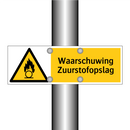 Waarschuwing Zuurstofopslag