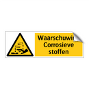 Waarschuwing Corrosieve stoffen