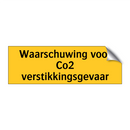 Waarschuwing voor Co2 verstikkingsgevaar & Waarschuwing voor Co2 verstikkingsgevaar