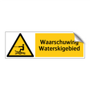 Waarschuwing Waterskigebied