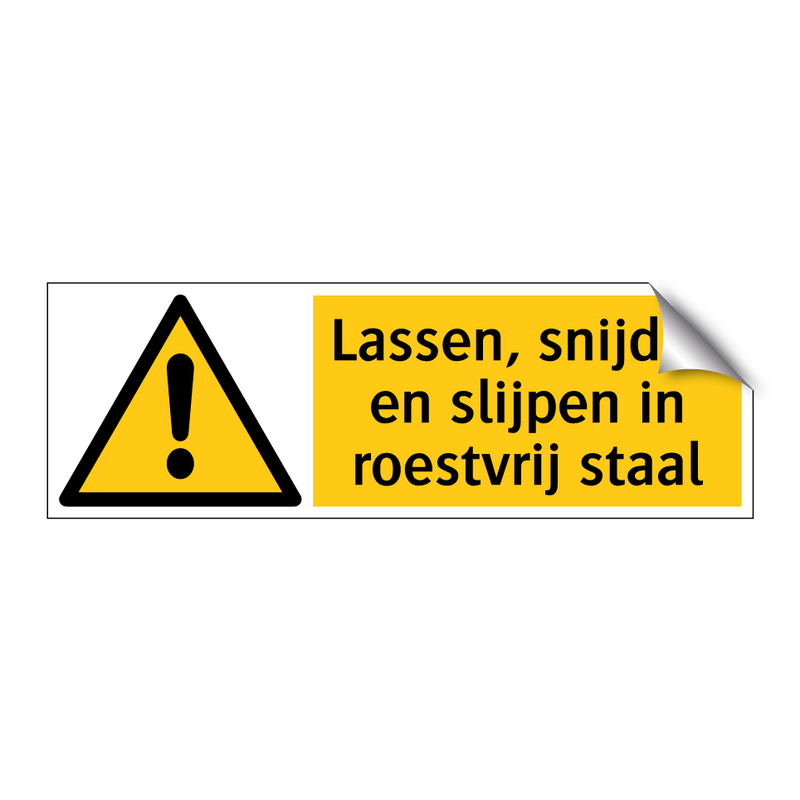 Lassen, snijden en slijpen in roestvrij staal