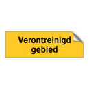 Verontreinigd gebied & Verontreinigd gebied & Verontreinigd gebied & Verontreinigd gebied