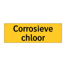Corrosieve chloor & Corrosieve chloor & Corrosieve chloor & Corrosieve chloor & Corrosieve chloor