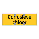 Corrosieve chloor & Corrosieve chloor & Corrosieve chloor