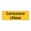 Corrosieve chloor & Corrosieve chloor & Corrosieve chloor & Corrosieve chloor & Corrosieve chloor