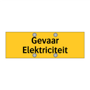 Gevaar Elektriciteit & Gevaar Elektriciteit & Gevaar Elektriciteit