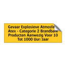 Gevaar Explosieve Atmosfeer Atex - Categorie 2 /.../
