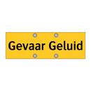 Gevaar Geluid & Gevaar Geluid & Gevaar Geluid