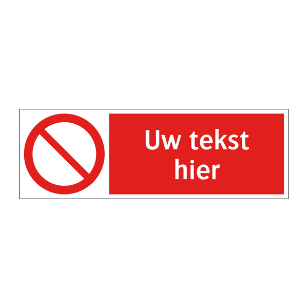 Ontwerp je eigen verbodsborden