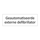 Geautomatiseerde externe defibrillator & Geautomatiseerde externe defibrillator
