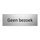Geen bezoek & Geen bezoek & Geen bezoek & Geen bezoek & Geen bezoek & Geen bezoek & Geen bezoek