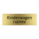 Kinderwagen ruimte & Kinderwagen ruimte & Kinderwagen ruimte