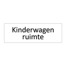 Kinderwagen ruimte & Kinderwagen ruimte & Kinderwagen ruimte & Kinderwagen ruimte